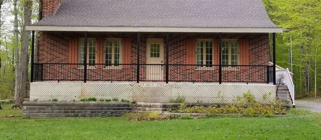 Avant entretien, plate-bande dégarnie devant un chalet